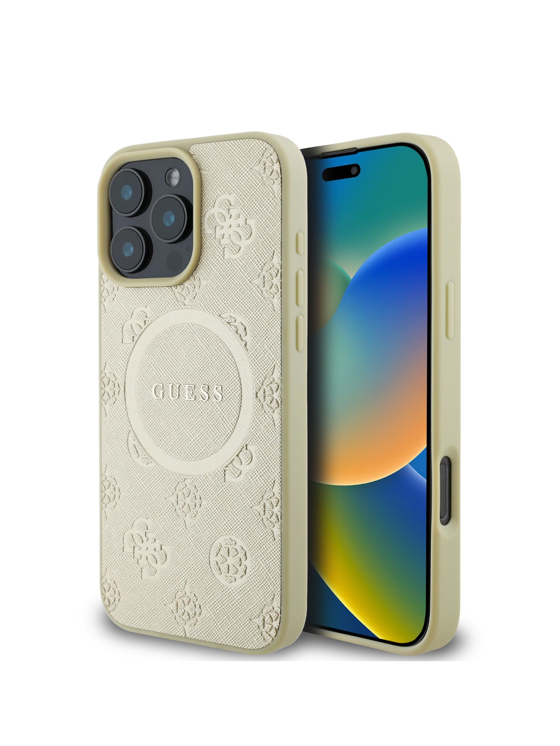Capa para iPhone 16 Pro com estampa de peônia