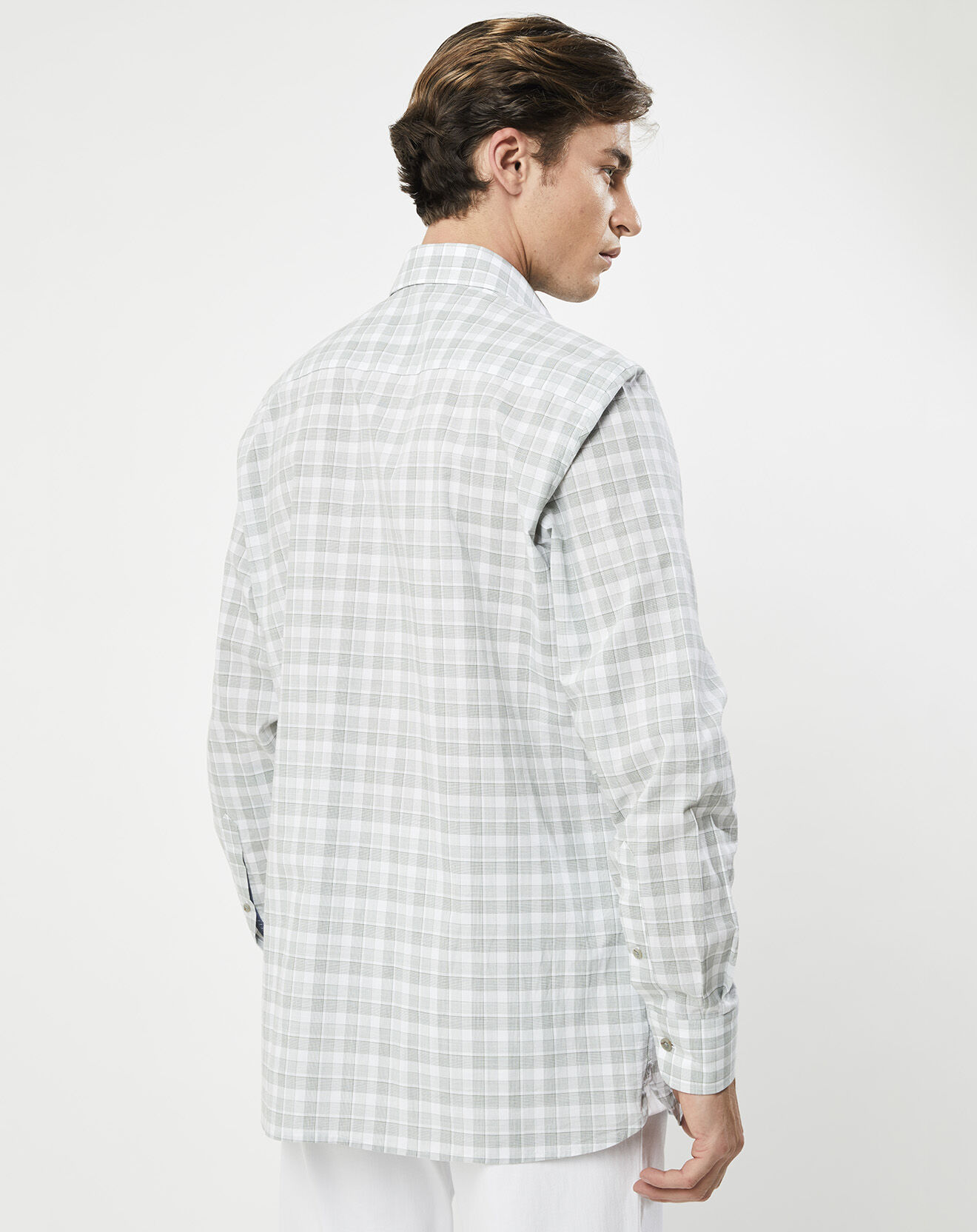 Hackett London Chemise Classic Fit imprimée vert kaki
