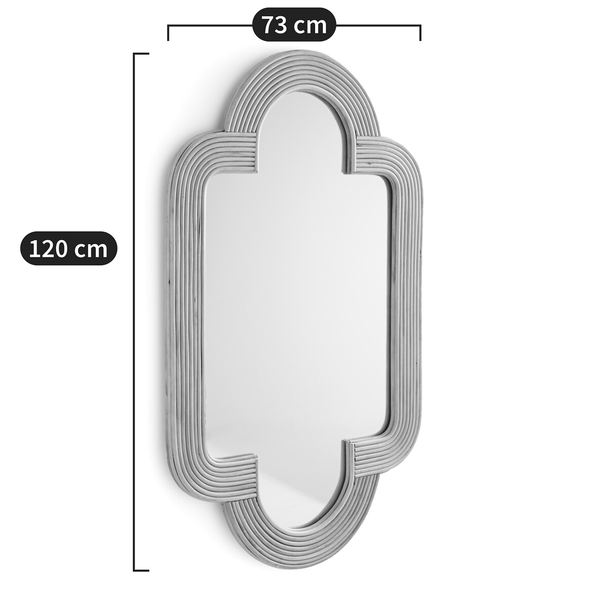 LA REDOUTE INTERIEURS<br>Espelho em rotunda 120x73 cm, Rivia