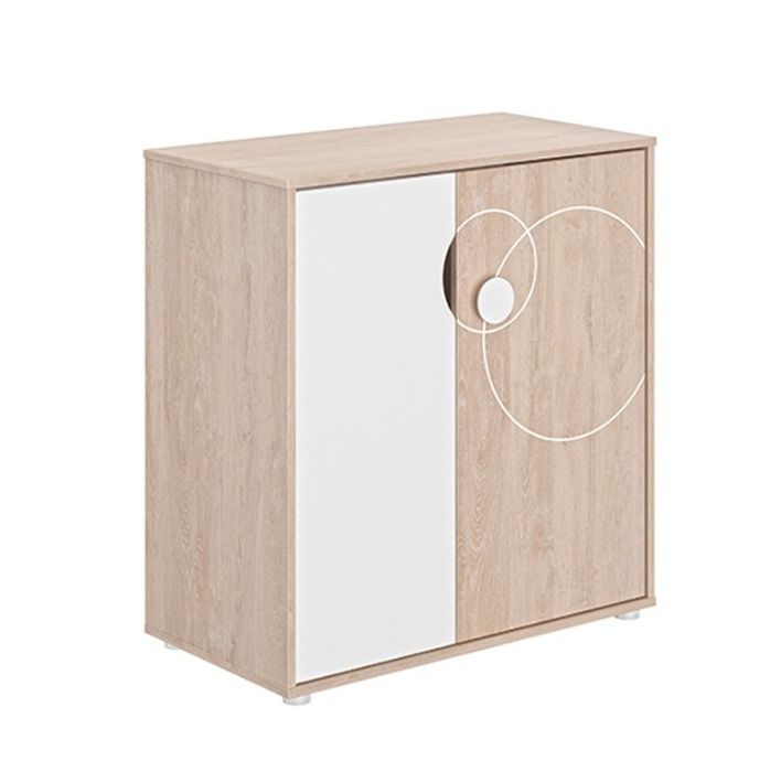 OSCAR CHENE BLOND COMMODE 2 PORTES