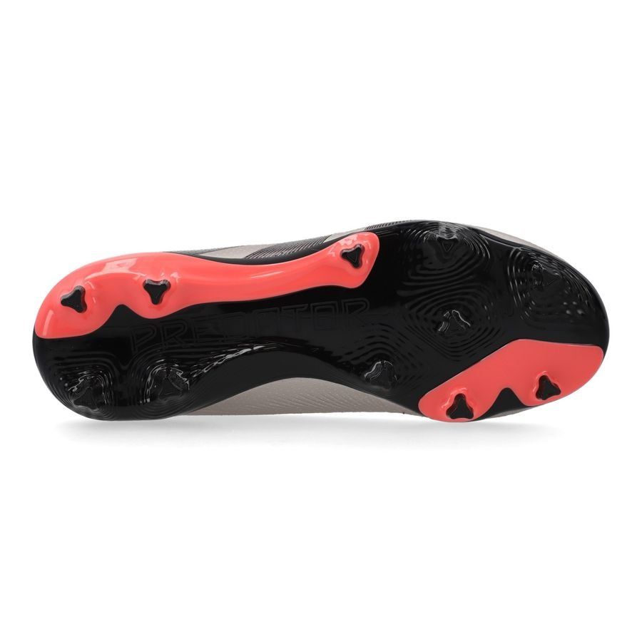adidas Predator League FG Vivid Horizon - Argenté/Aurora Black/Turbo Enfant