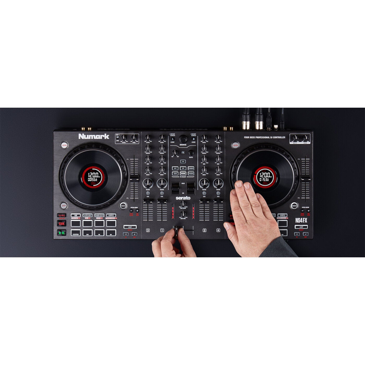 Numark NS4FX 4-kanaals DJ-controller