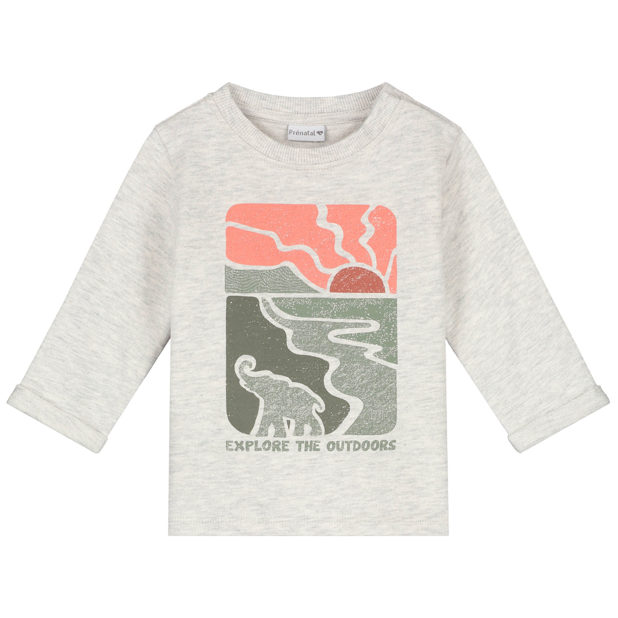 Prénatal baby shirt lange mouwen printopdruk multi