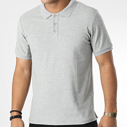 Polo Manches Courtes XP140 Gris Chiné
