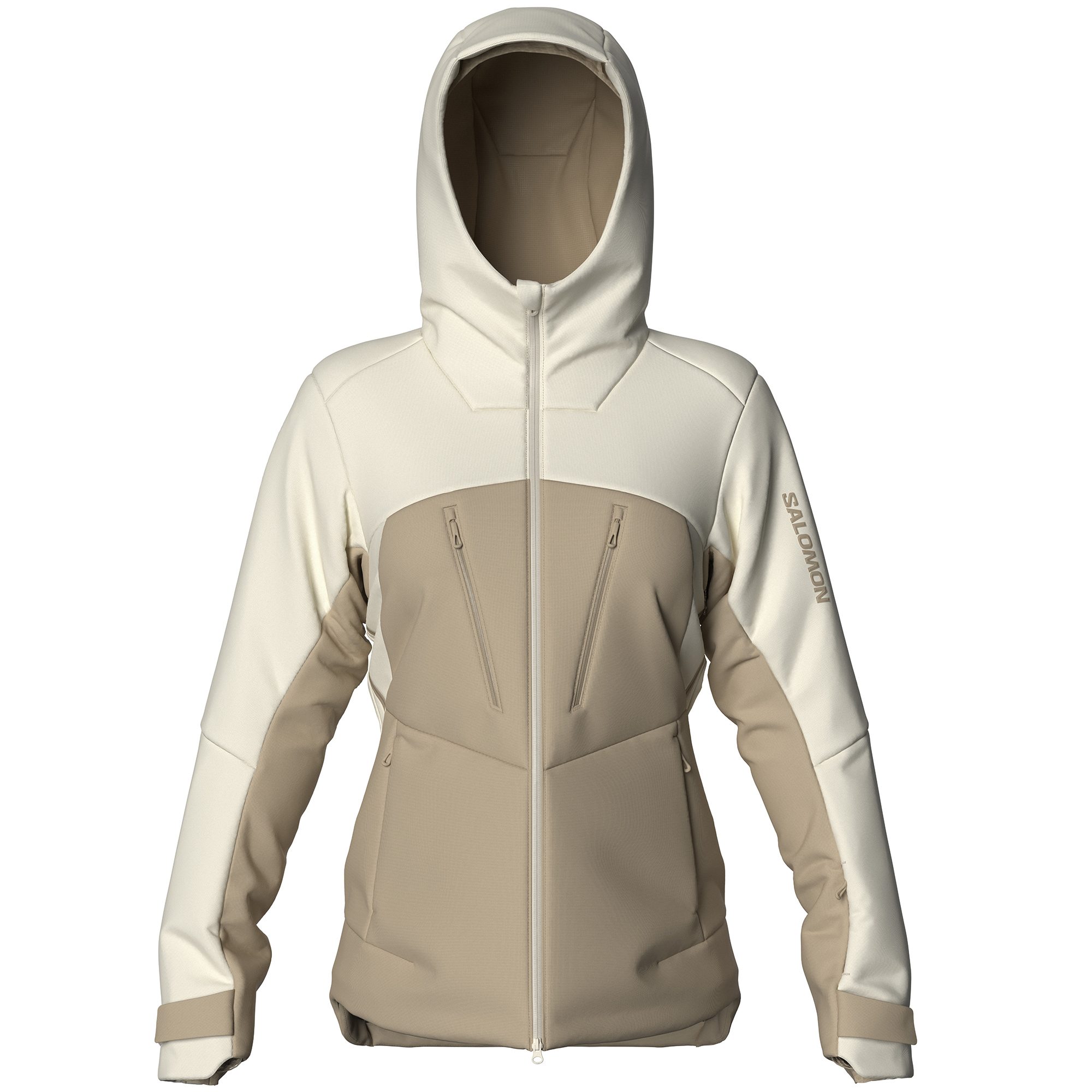 Salomon Brilliant Skijacke Damen safari vanilla ice