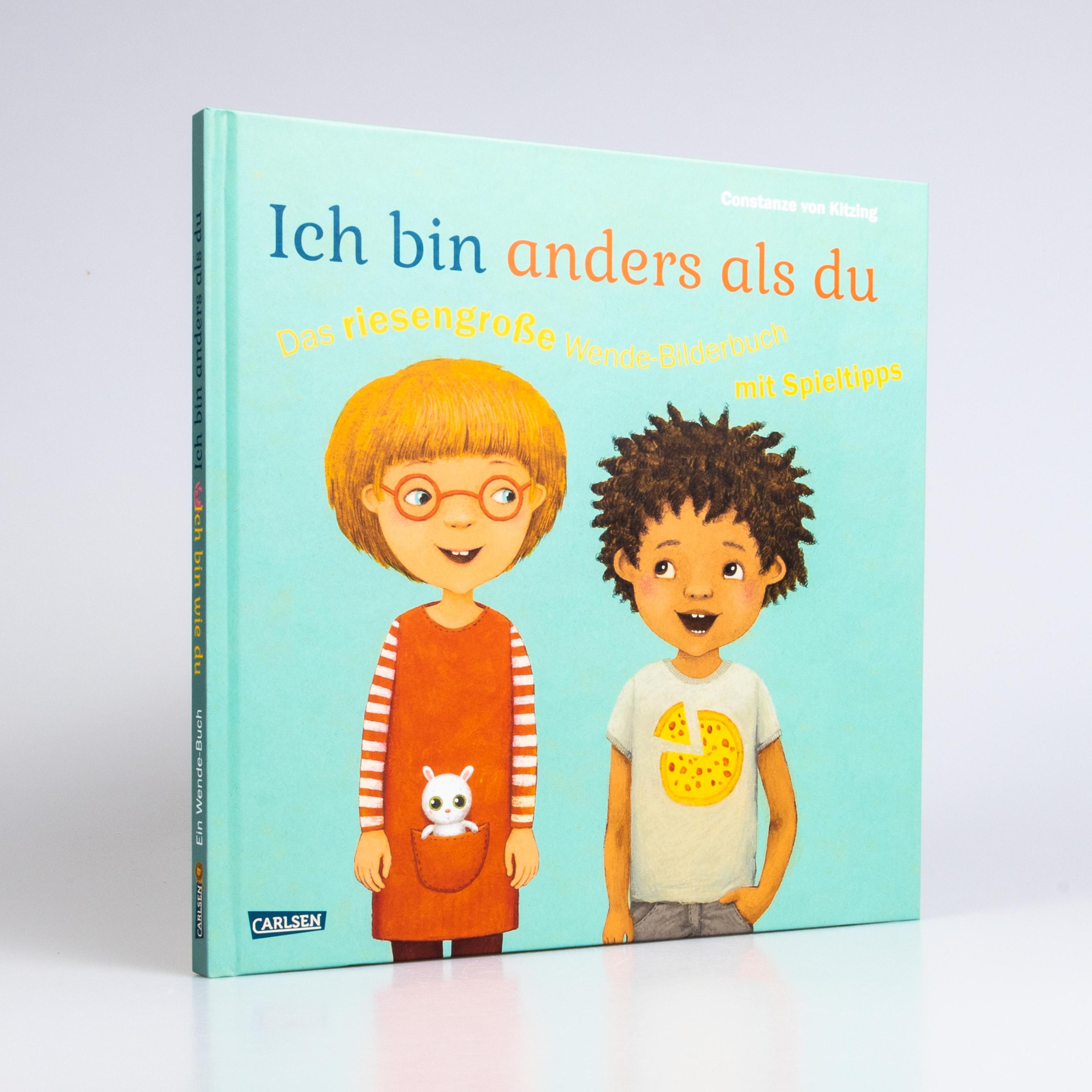 Ich bin anders als du - Ich bin wie du: Das riesengroße Wende-Bilderbuch mit Spieltipps