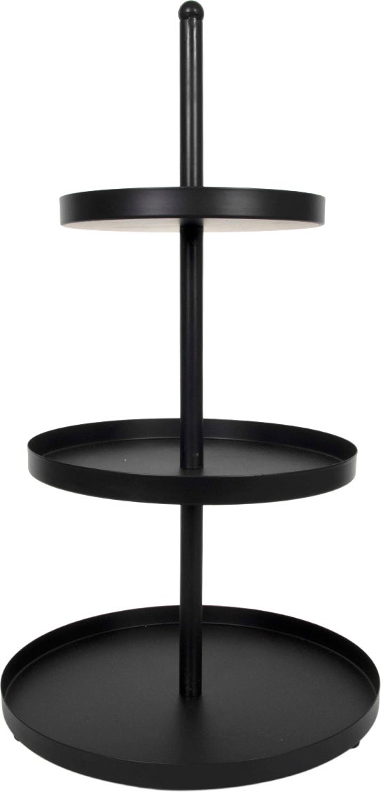 Etagère 3-laags zwart D 30 H 55 cm