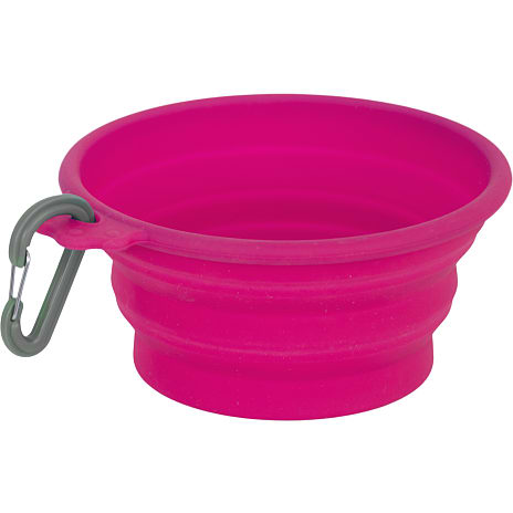 Hunderejseskål 0,76 liter - pink