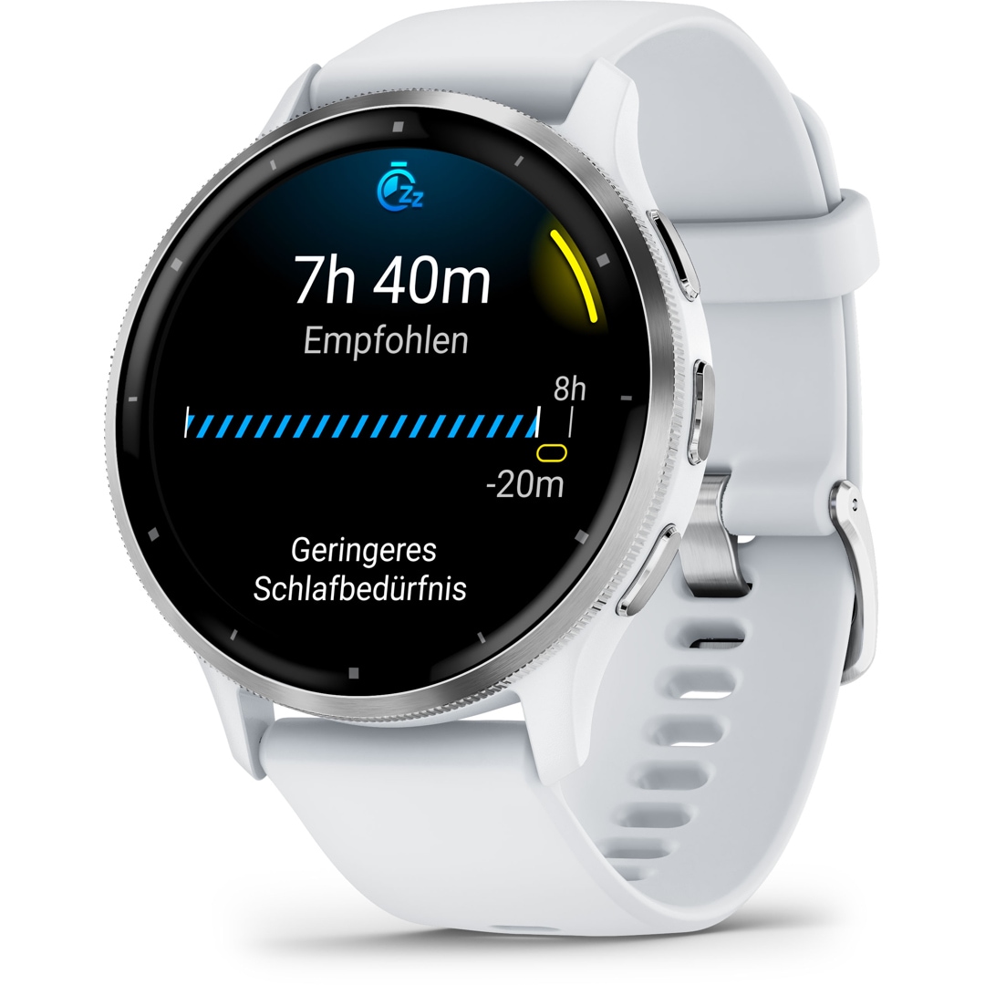 Garmin Venu 3 Smartwatch Steinweiss / Silber