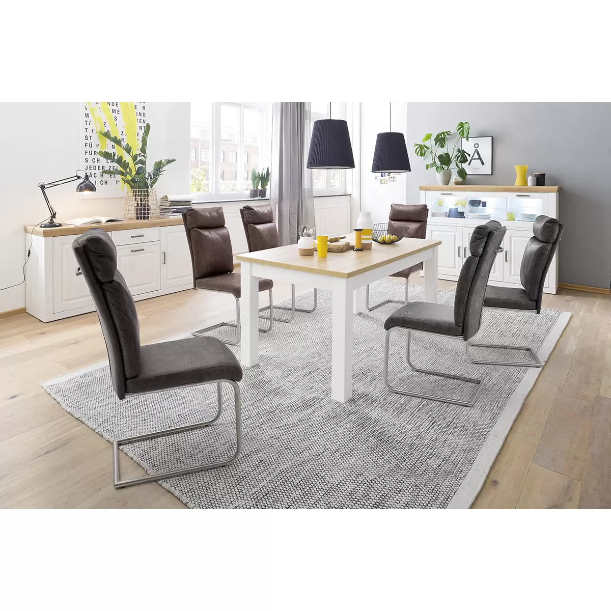 Stuhl Pia beige,silber
