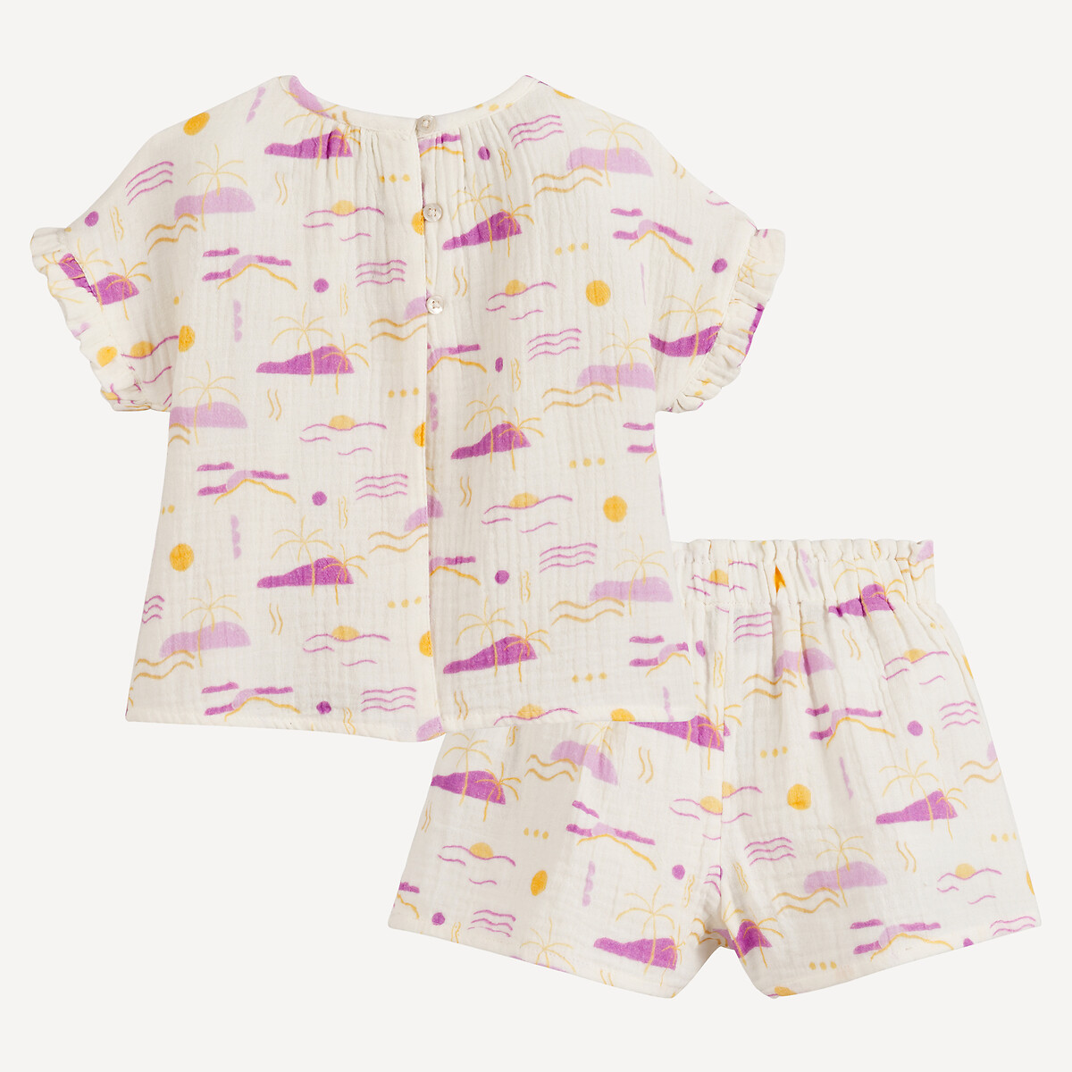 COLEÇÃO LA REDOUTE<br>Conjunto de 2 peças, camiseta e shorts