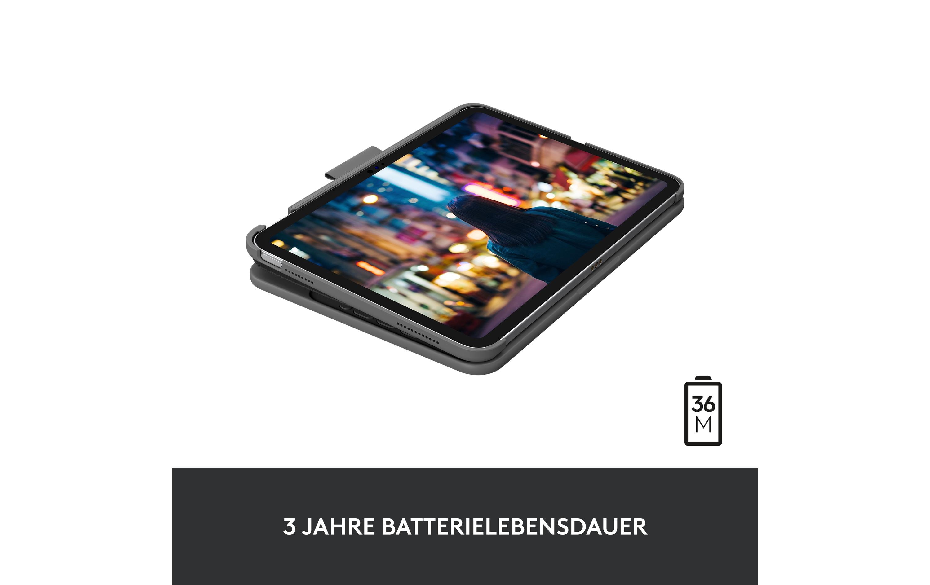Tablet Tastatur Cover Slim Folio iPad (10. Gen, A16/2025)Tastatur-Cover für das iPad 10.9