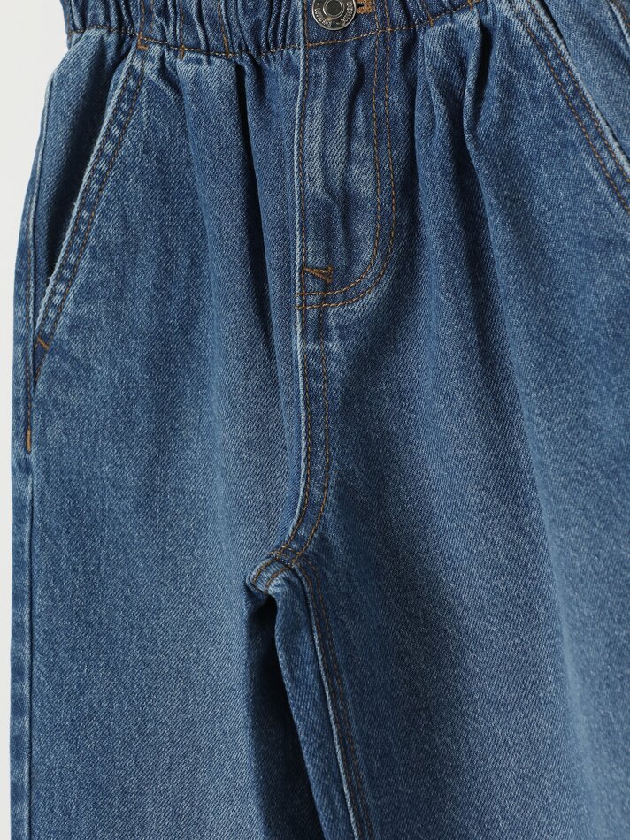 Calça jeans Paperbag - Azul Índigo Claro