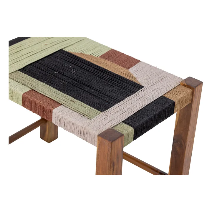 Bloomingville Tabouret Verde en jute | Marron