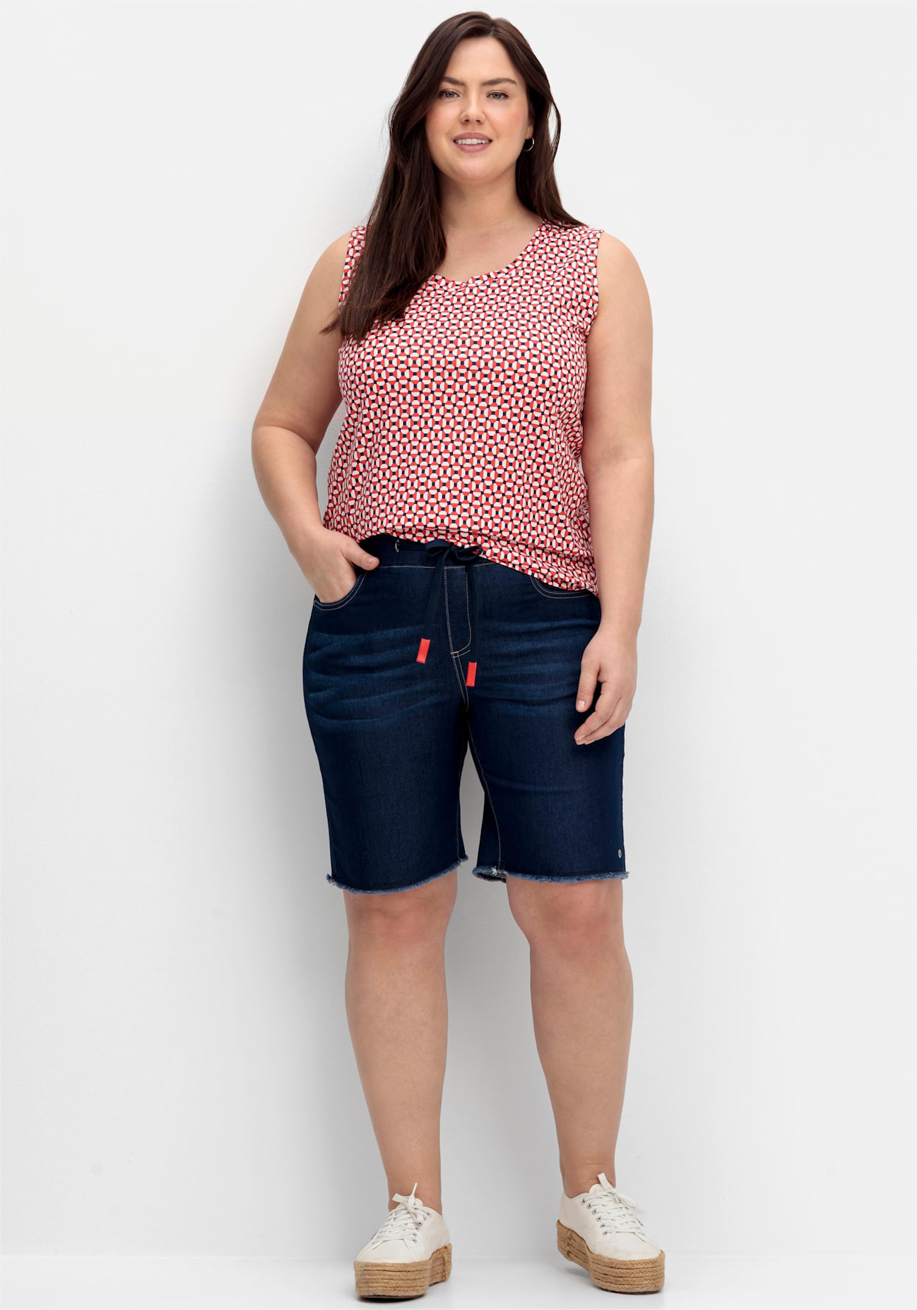 Sheego Jeansbermudas 1 Stk. tlg.