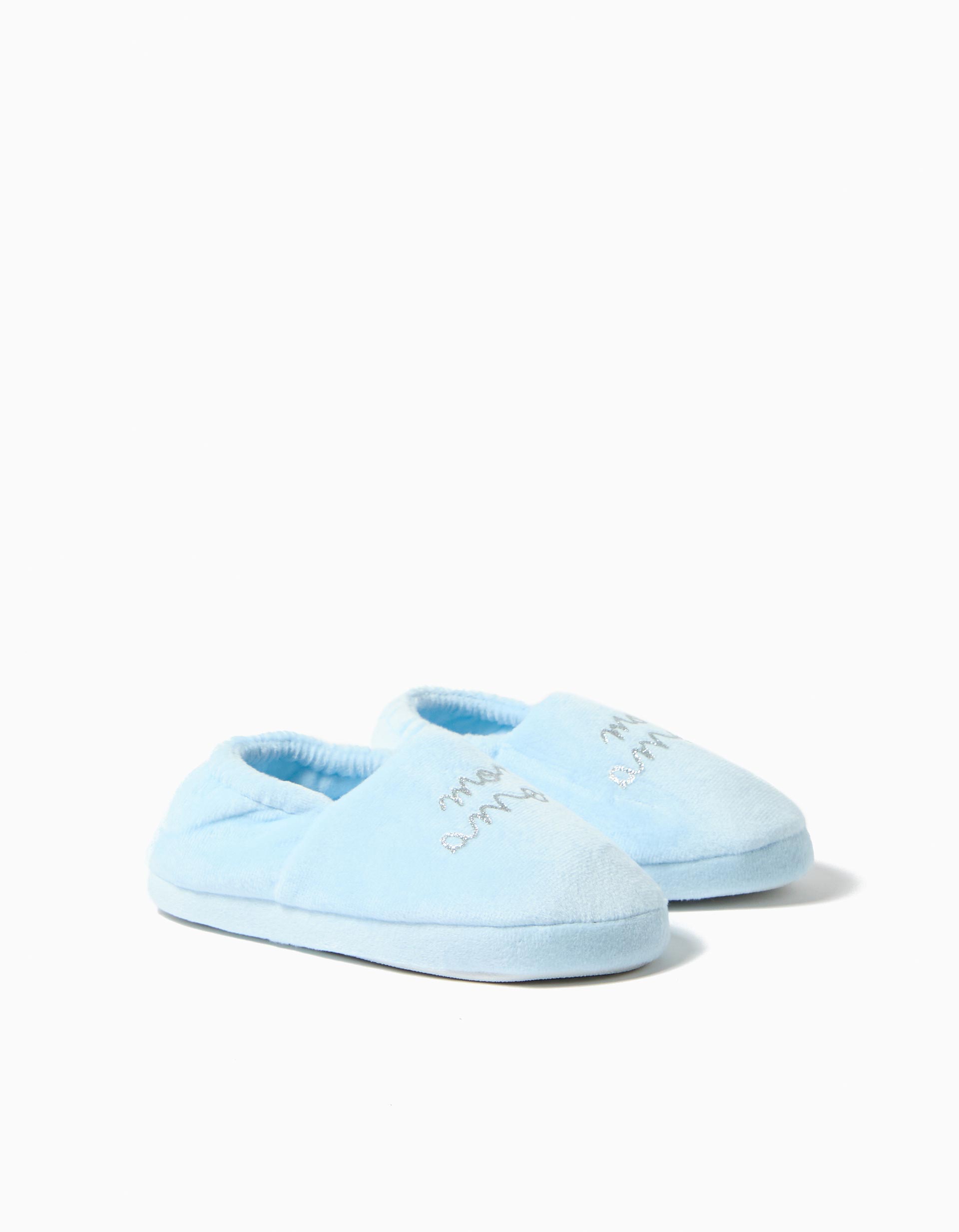 Pantufas, Menina, Azul