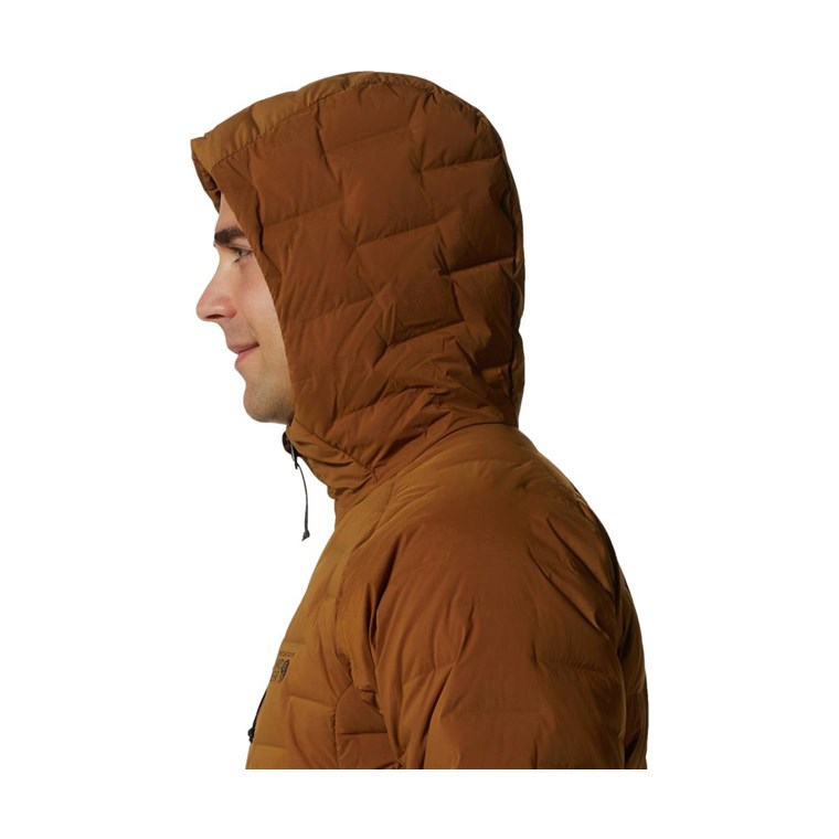 Mountain Hardwear Stretchdown Hooded Jacket Men Golden Brown