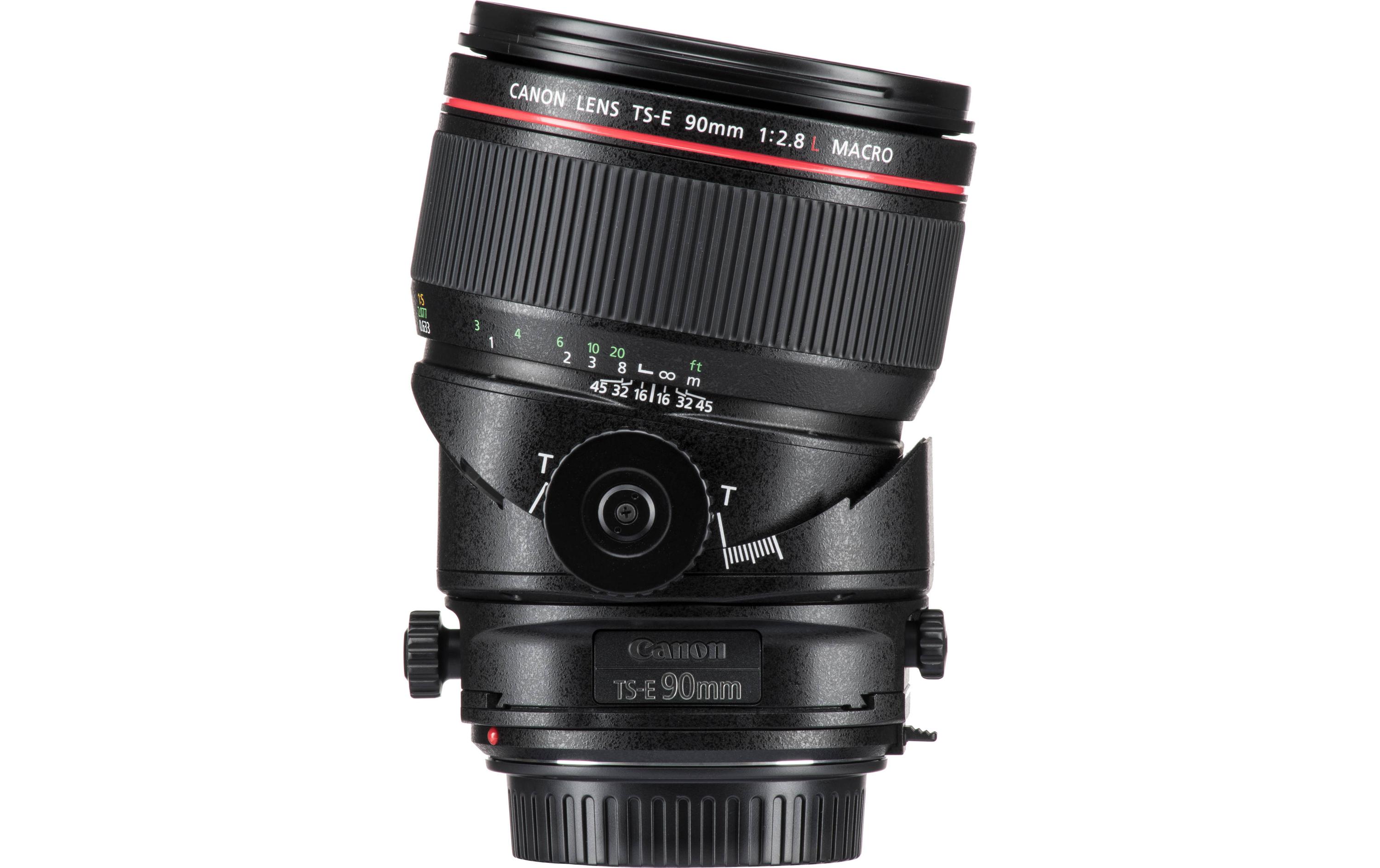 Festbrennweite TS-E 90mm F/2.8L Macro – Canon EF<br>Aussergewöhnliches Tilt- und Shift-Objektiv mit 90 mm Brennweite