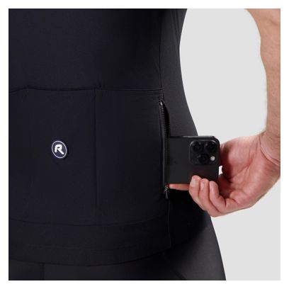 Maillot Manches Courtes Vélo Rogelli Core Block Noir/Bordeaux/Rouge Homme