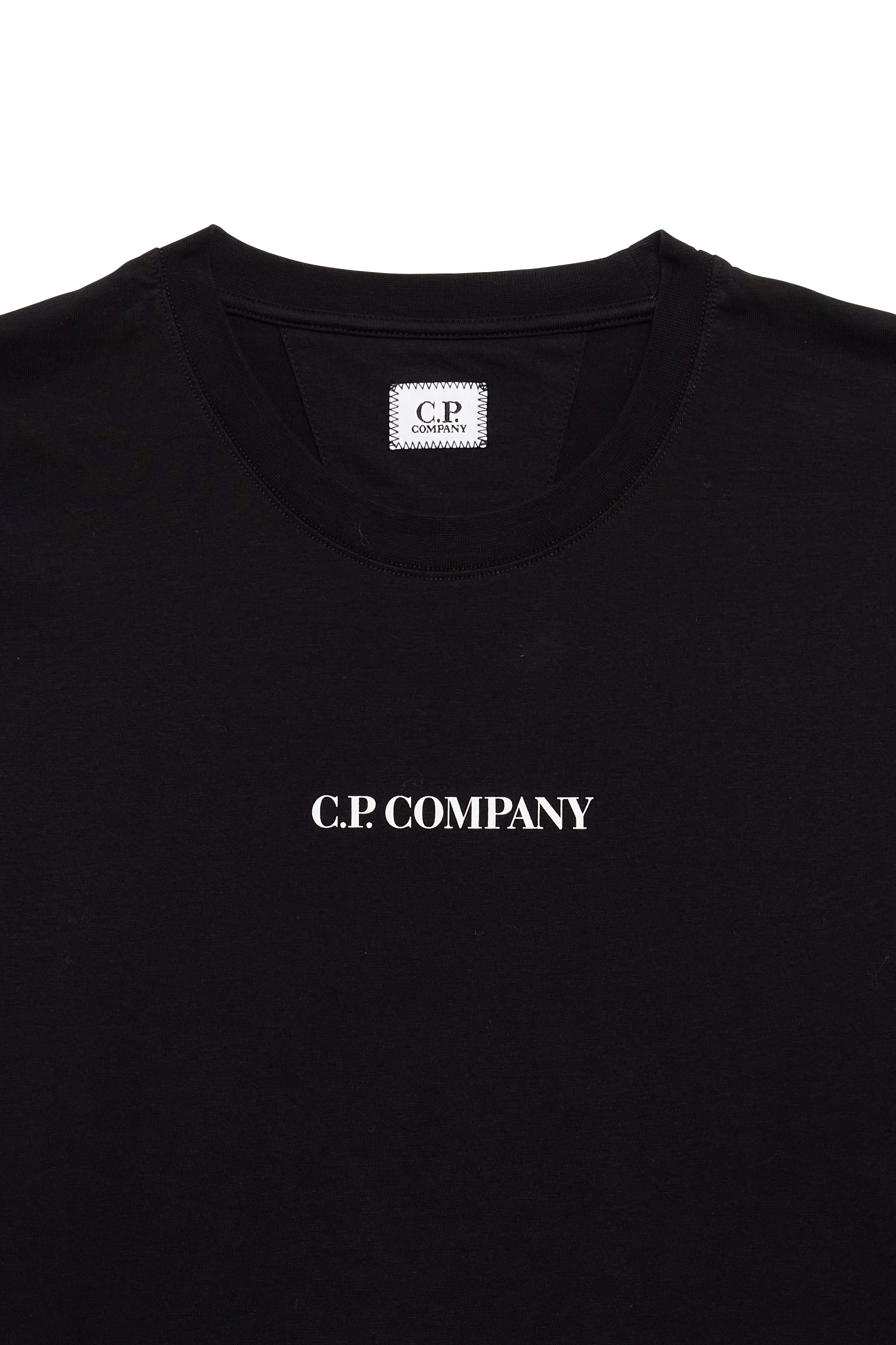 C.P. COMPANY T-shirt 30/1 JERSEY BLURRY LOGO T-SHIRT Noir