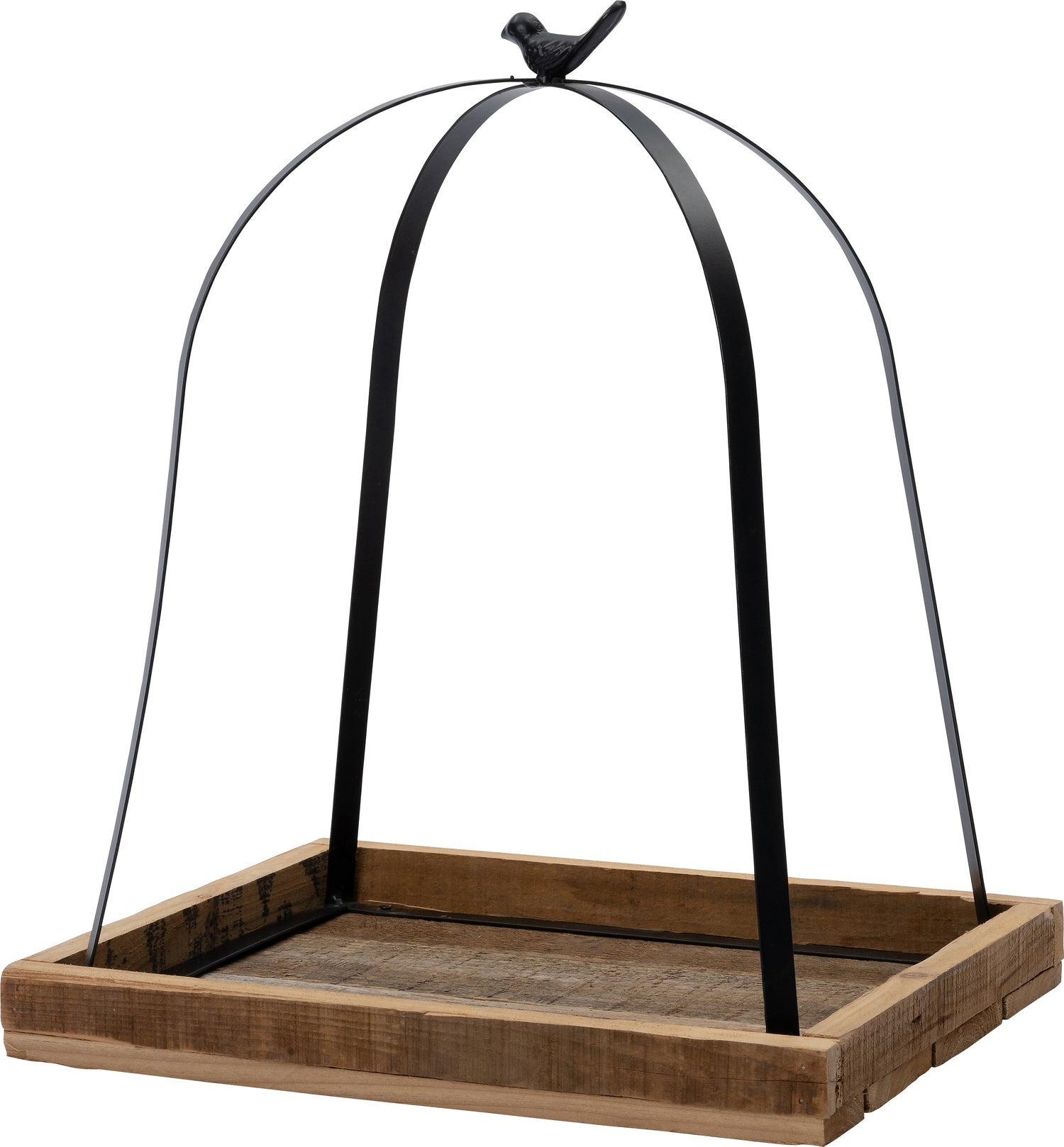 Intratuin plantentafel zwart / bruin 42 x 32 x 57 cm