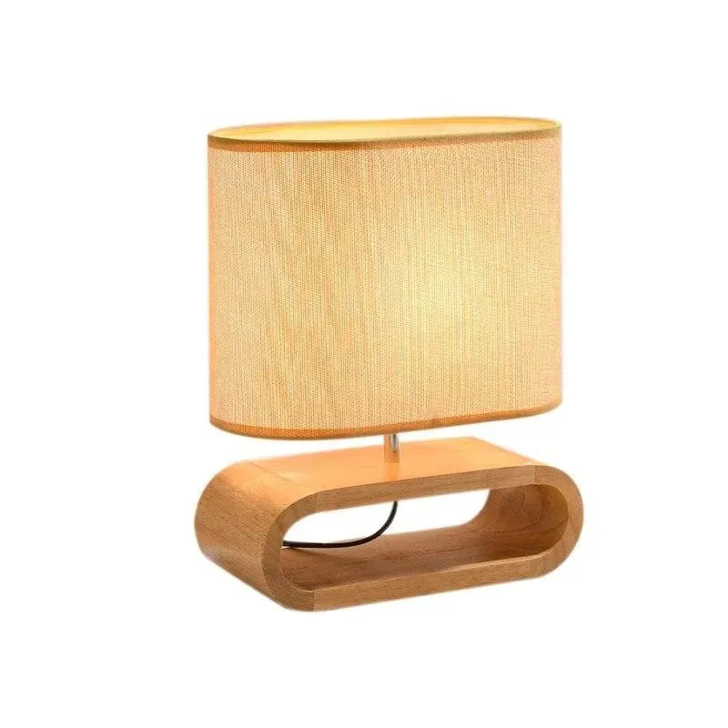 Nordic Wood Base Table Lamp | Modern Table Mood Light For Bedroom Decoration