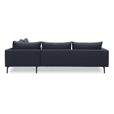 Hallsberg højrevendt sofa med pufafslutning