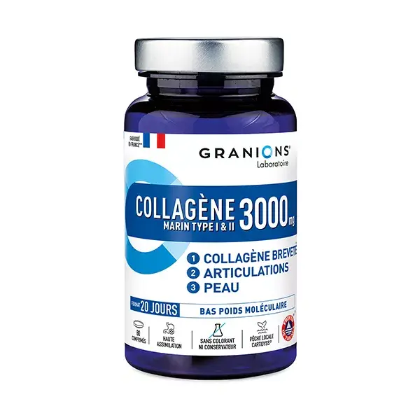 Granions Collagène Type I et II Pilulier 80 comprimés