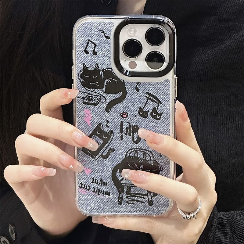 likamika - Cat Phone Case - iPhone 15 Pro Max / 15 Pro / 15 Plus / 15 / 14 Pro Max / 14 Pro / 14 Plus / 14 / 13 Pro Max / 13 Pro / 13 / 13 mini