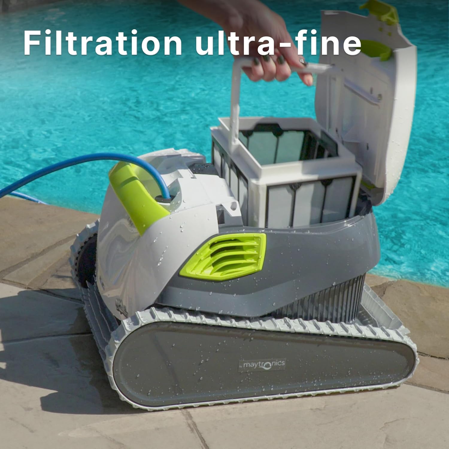 DOLPHIN T35 Electric Pool Cleaner Robot - Wall cleaning, in-ground pool up to 12 m