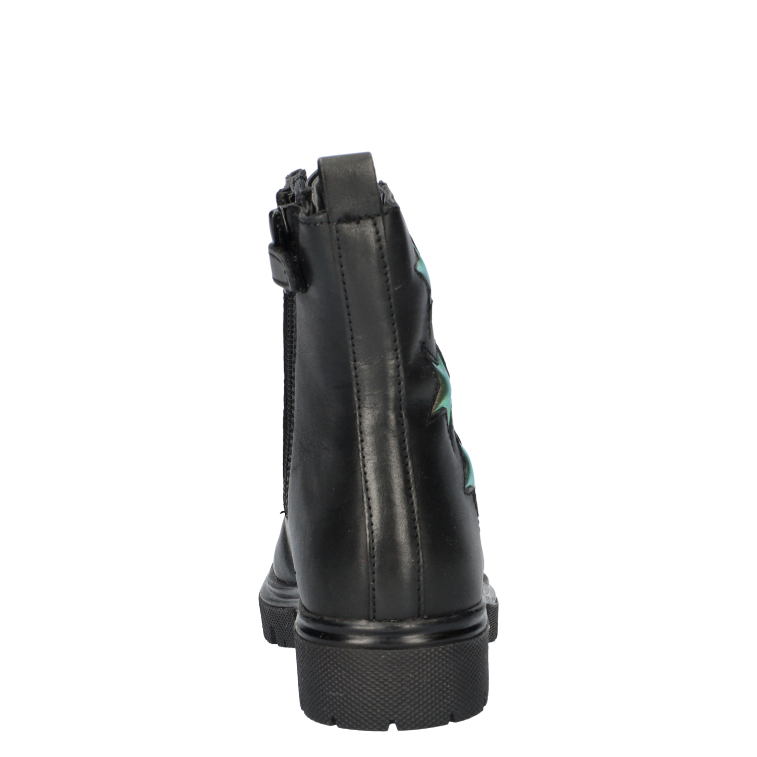 meisjes veterboot Nelson Kids Zwart