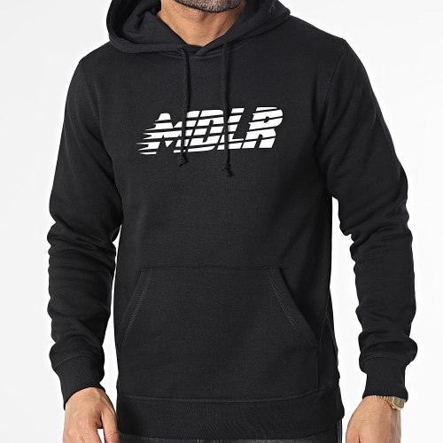 Sweat Capuche MDLR Noir Blanc