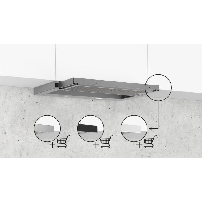 Siemens Flachschirmhaube iQ100 LI64LA521 Silbermetallic