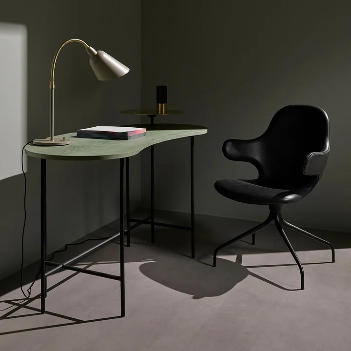 &Tradition - Palette Table - JH9, Esche schwarz / Nero Marquina Marmor