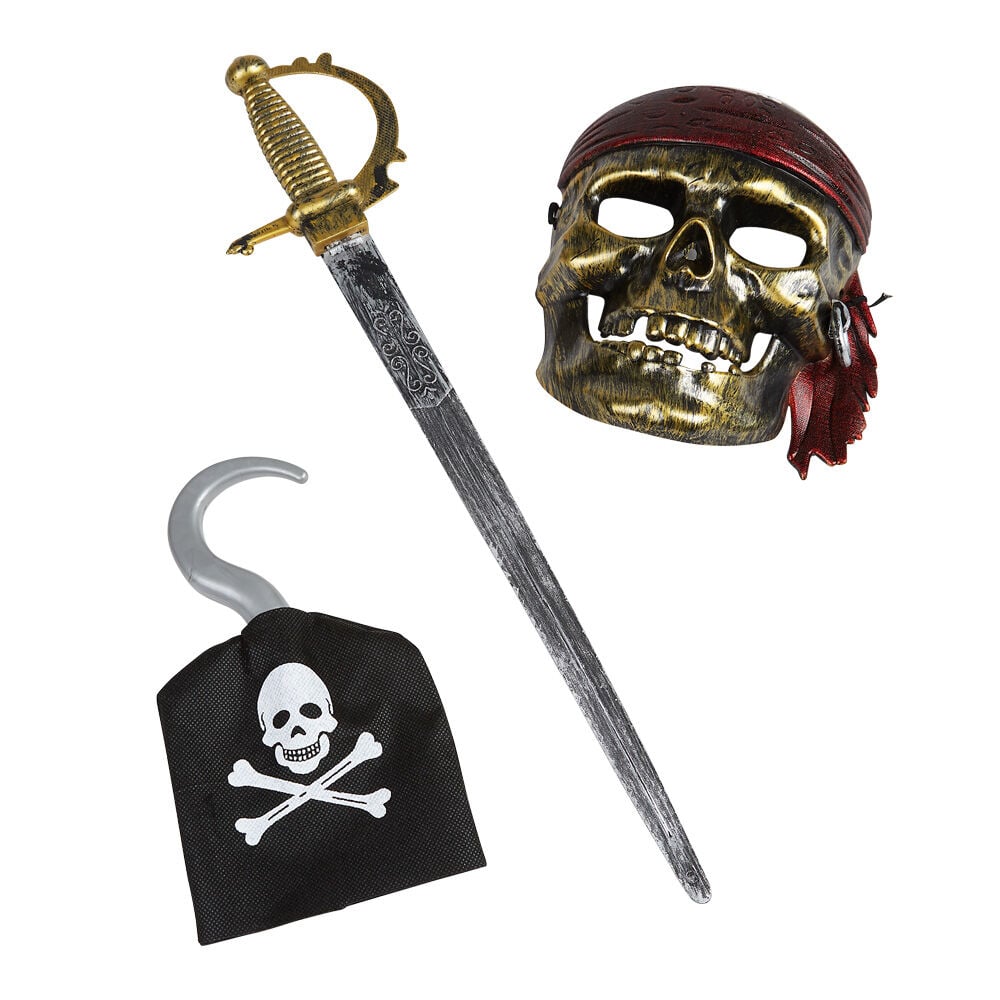 Masque de pirate et 2 accessoires