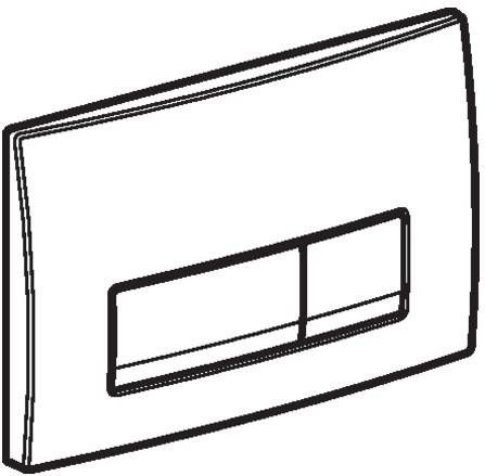 Geberit - Delta 50 - Drukplaat - Wit - Kunststof