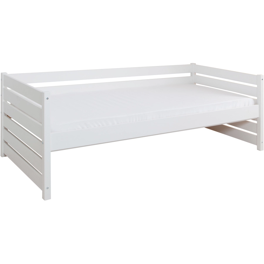 TICAA Sofabett Naomi 90x200, Kiefer massiv Weiß