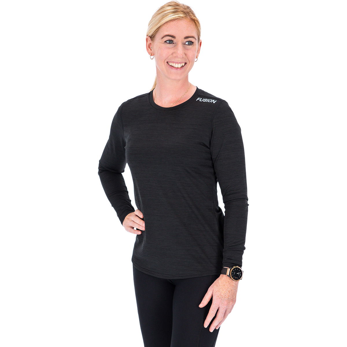 FUSION C3 Langærmet Løbe T-shirt Dame