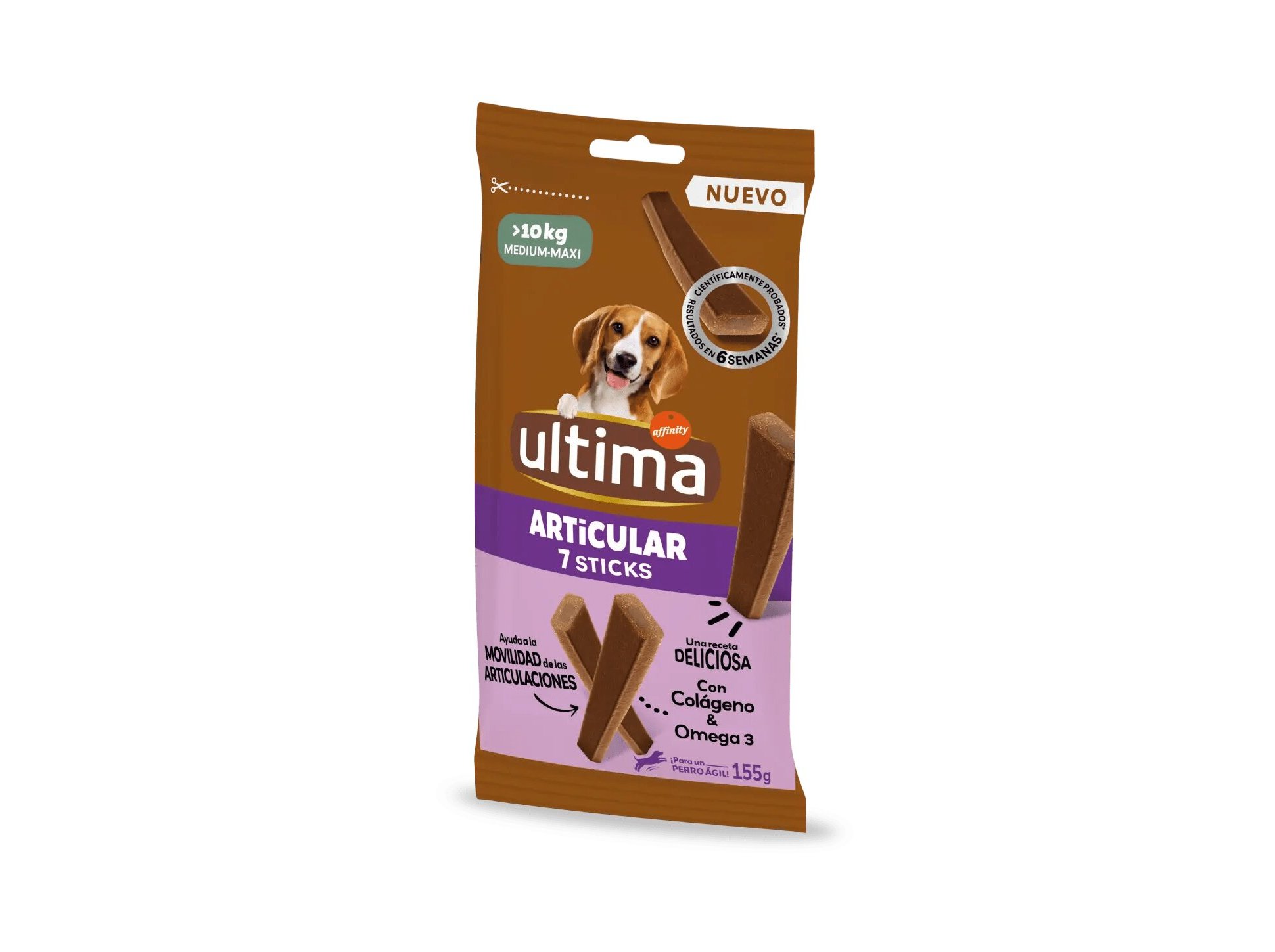 SNACK PARA CÃO ULTIMA MÉDIO / MAXI ARTICULAR 155G