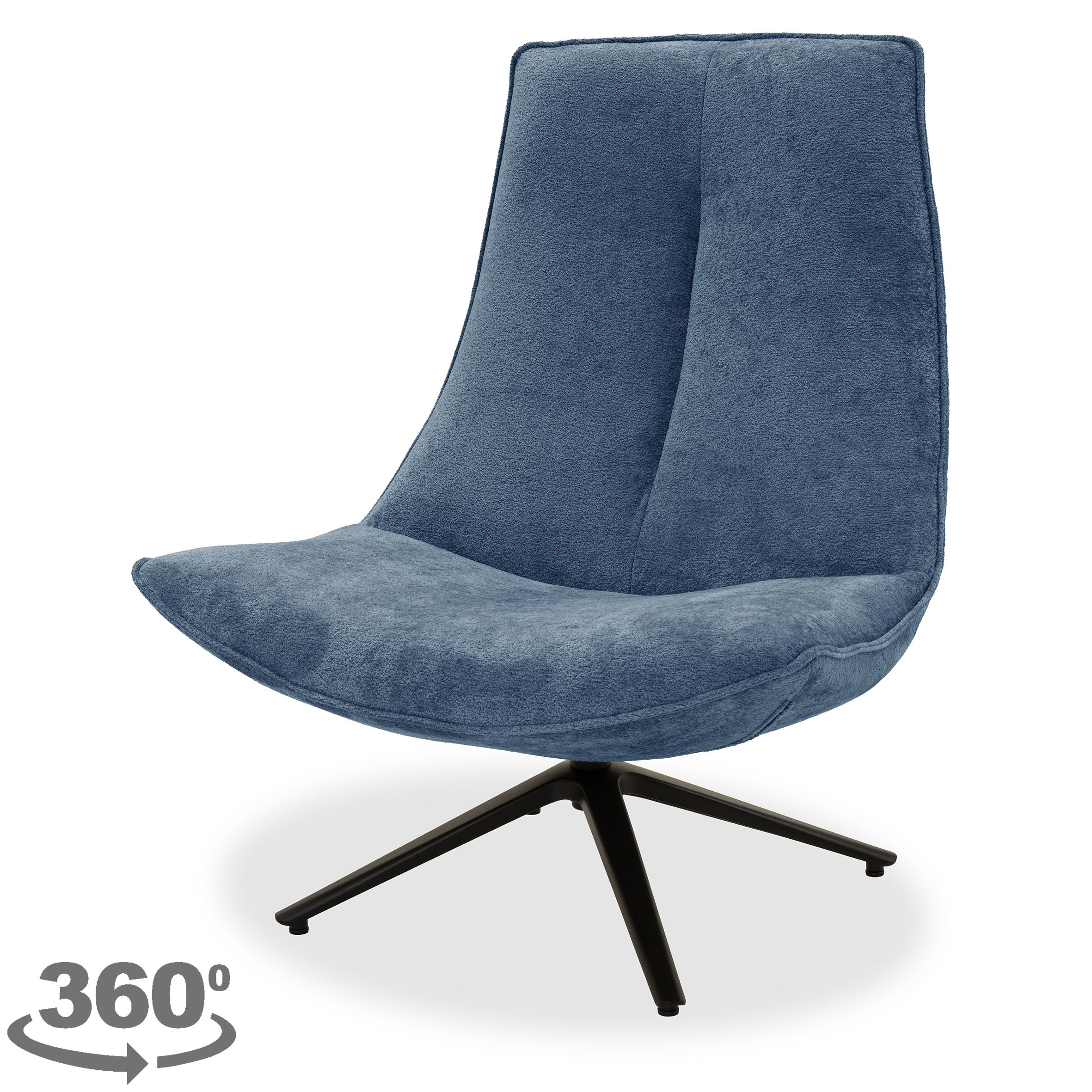 Draaifauteuil  Menno B83 x D83 x H96 cm