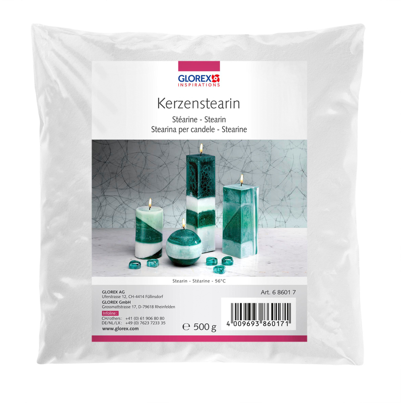 Glorex Kerzenstearin, 500 g, weiss