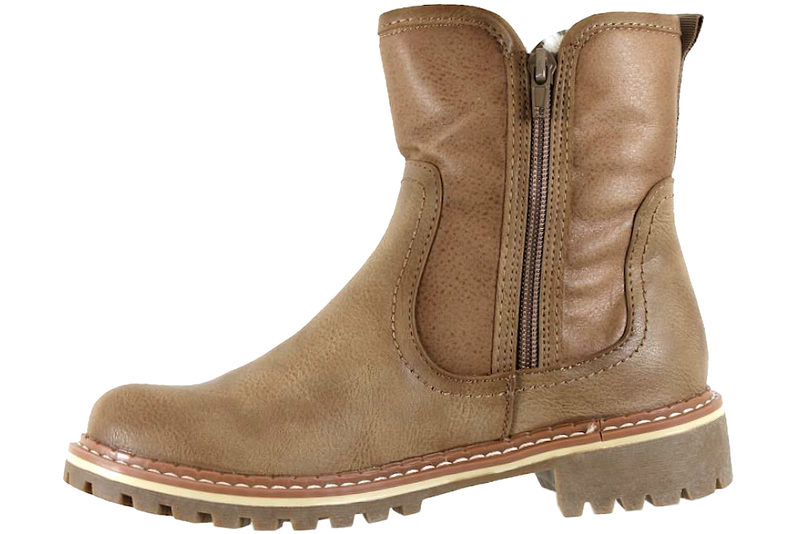 5.TH AVENUE VINTERSTØVLE I BEIGE PU