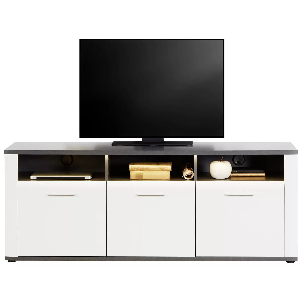 TV Möbel Alassio weiss,grau