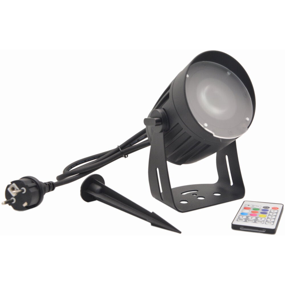 Eurolite LED Outdoor Spot QuickDMX 15W RGBW met staak, weersbestendig