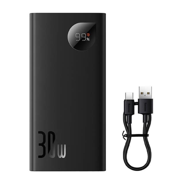 Powerbank Baseus Adaman2 10000mAh, 2xUSB, USB-C, 30W (sort)