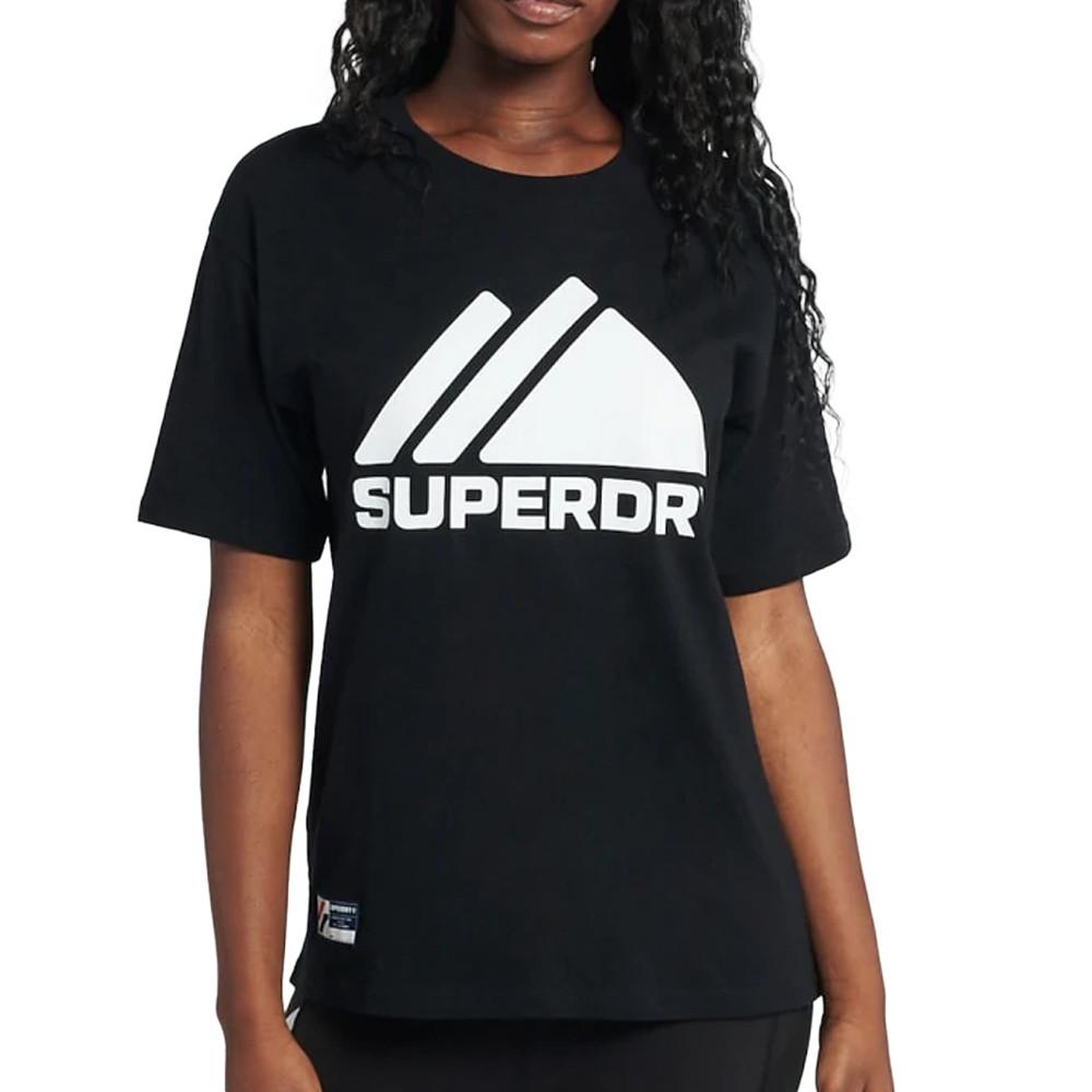 Superdry T-shirt Noir Femme Superdry Mountain 1010607