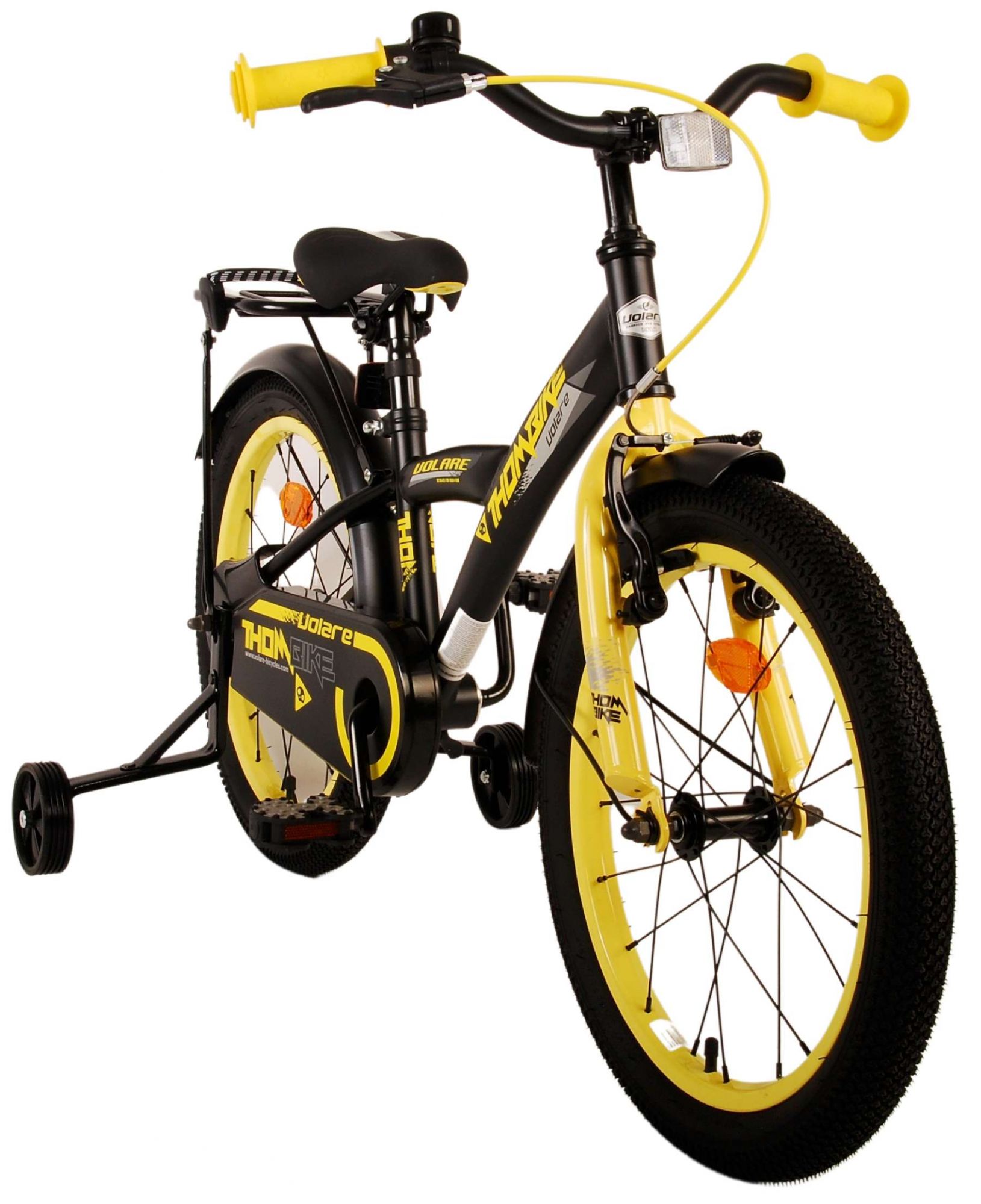 TPFSports Thombike Kinderfahrrad - Jungen - 18 Zoll - Rücktritt + Handbremse - Schwarz Grün