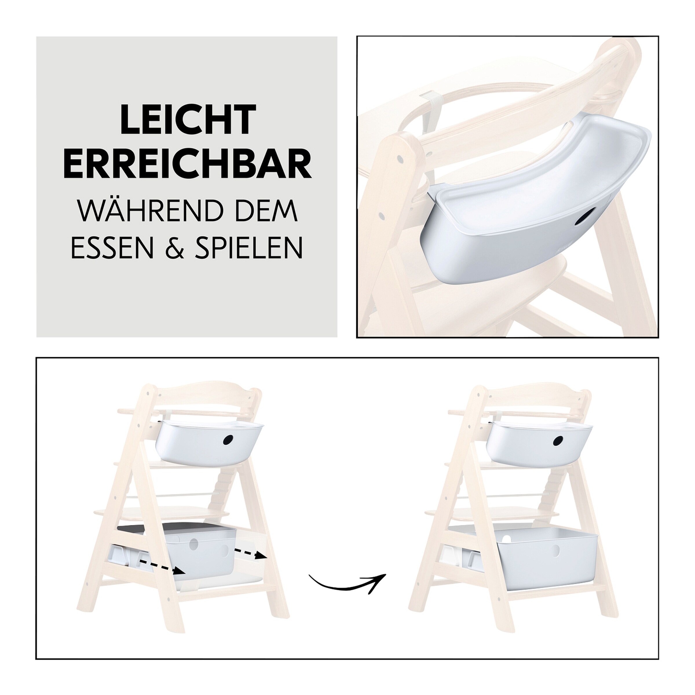 Hauck Aufbewahrungsboxen für Hochstuhl Alpha