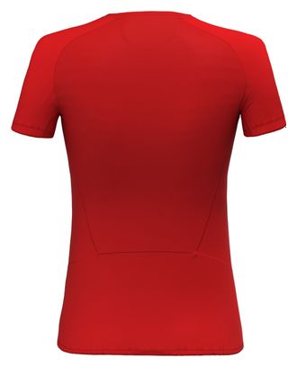 T-Shirt Femme Salewa Pedroc Polartec Delta Rouge