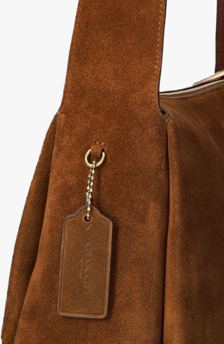 bruine coach schoudertas lola shoulder bag